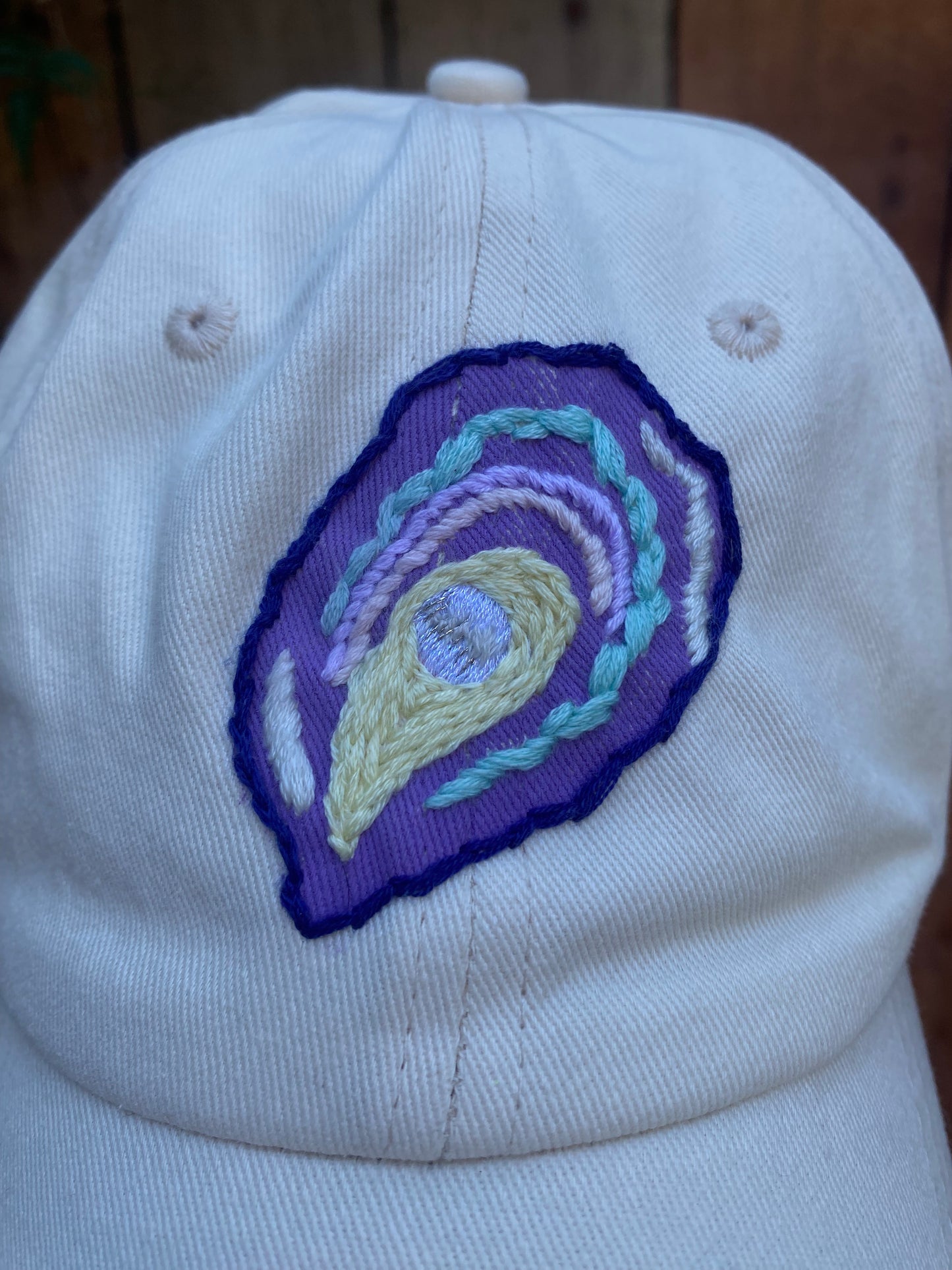 Embroidered Oyster Oracle Hat