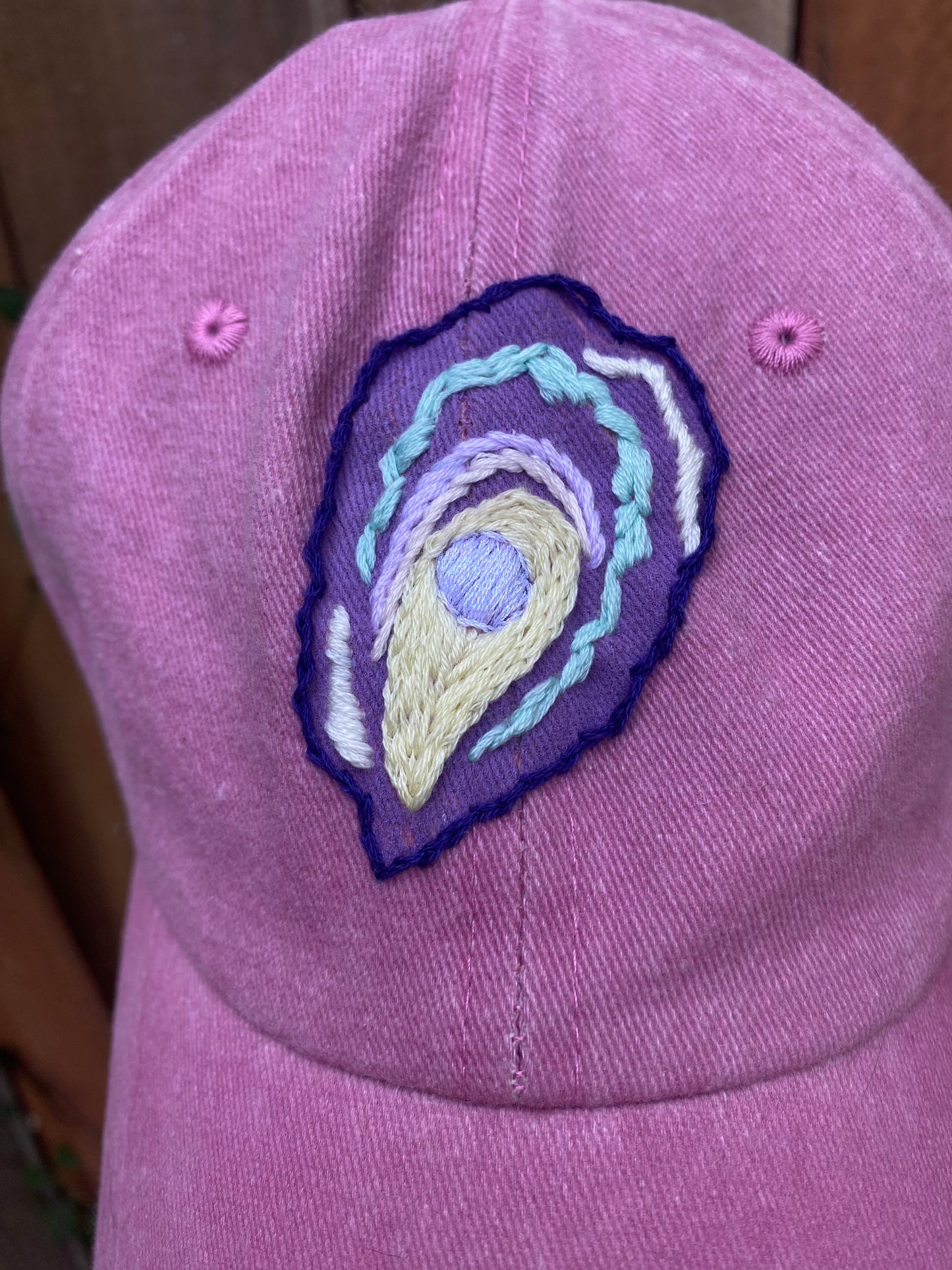 Embroidered Oyster Oracle Hat