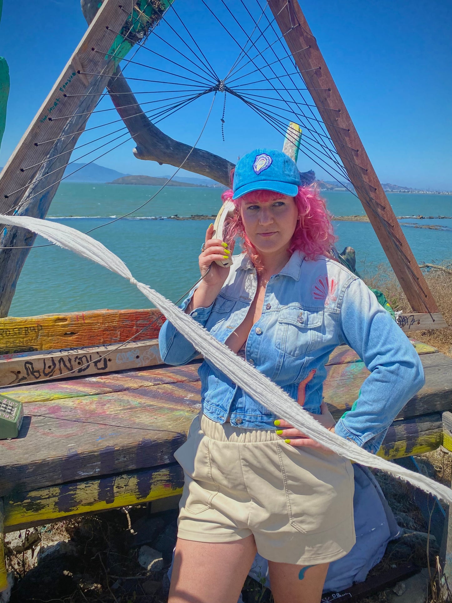 Embroidered Oyster Oracle Hat
