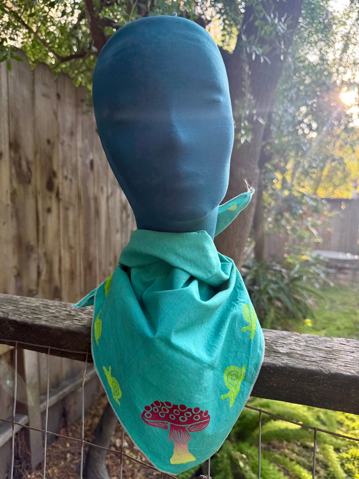 March of the mushroom-snail fairies Bandana