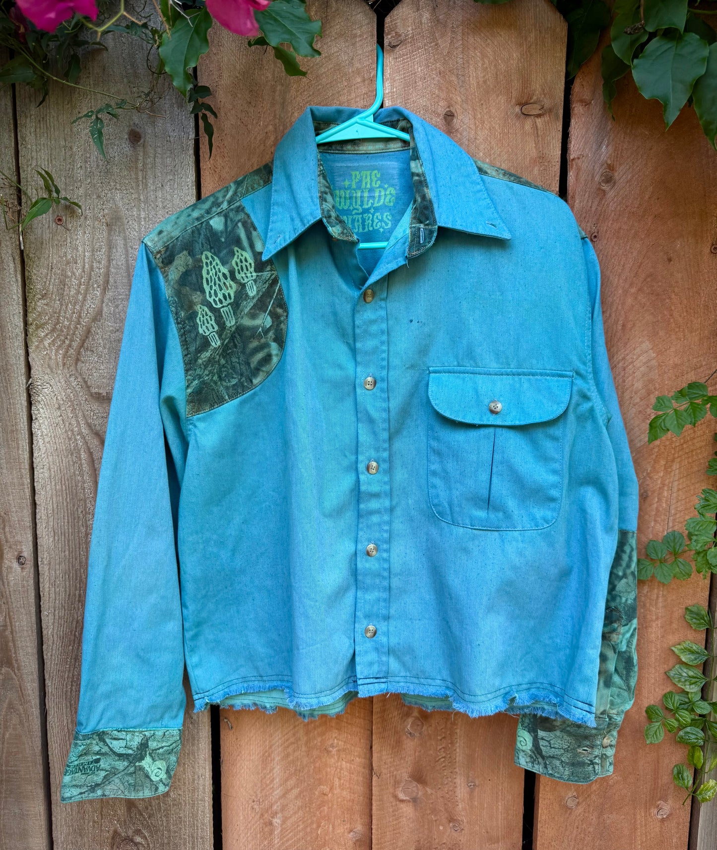 QueerTree Button-Up Crop Top