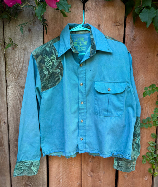 QueerTree Button-Up Crop Top